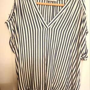 Womens Striped Blouse